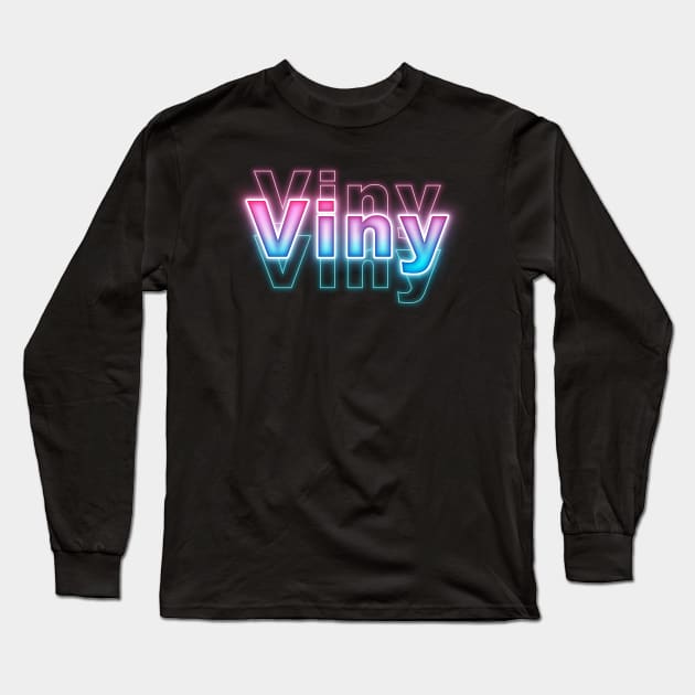 Viny Long Sleeve T-Shirt by Sanzida Design